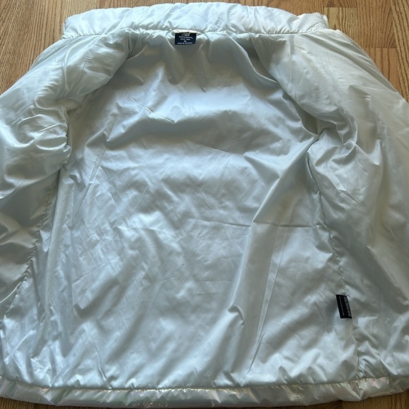 NWT New Balance white Iridescent Sz M winter coat pastel shine ✨ - Picture 6 of 9